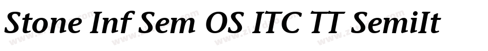 Stone Inf Sem OS ITC TT SemiIta字体转换